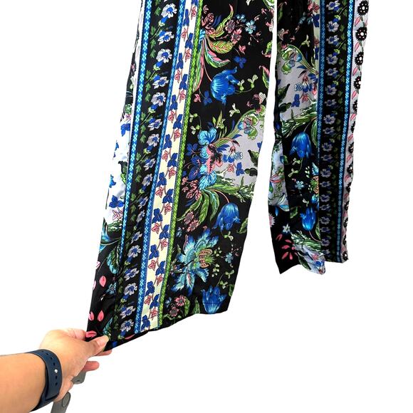 NEW RAGA Women's Floral Printed Sleeveless Jumpsuit Blue Multi Size XS - Picture 5 of 10